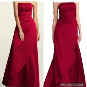 NWT David’s Bridal F11165 Apple Beaded Gown Dress Prom Quinceanera Bridesmaid